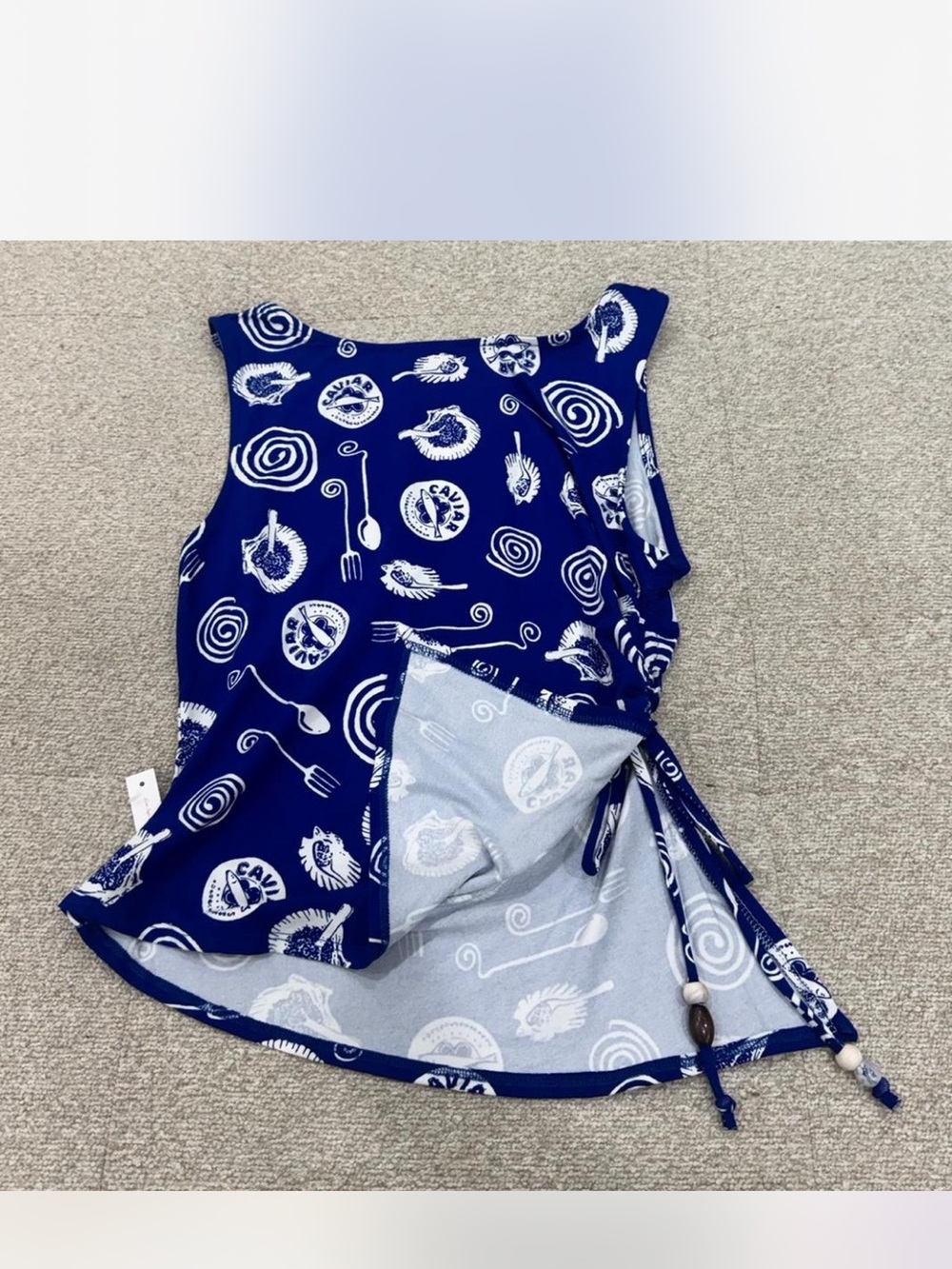 NWT LISA SAYS GAH ERIN TANK- CAVIAR DREAMS-BLUE - Picture 5 of 5